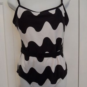 Marikekko for Target Swimsuit, NWT, Size L blk/wht